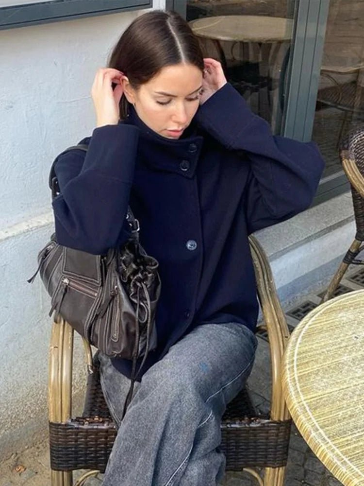 Seame CH - Chiara Elegant Jacket with Stand Collar - jackets - 1005009583632168-;mg1754642836528301310