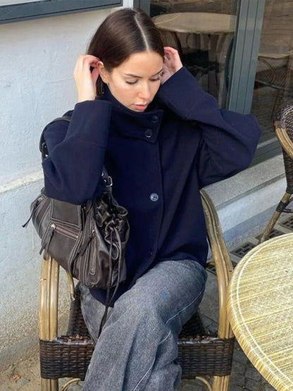 Seame CH - Chiara Elegant Jacket with Stand Collar - jackets - 1005009583632168-;mg1754642836528301310