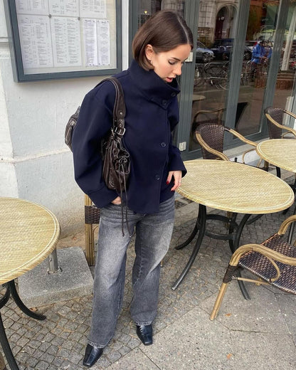 Seame CH - Chiara Elegant Jacket with Stand Collar - jackets - 1005009583632168-;mg1754642836528301310