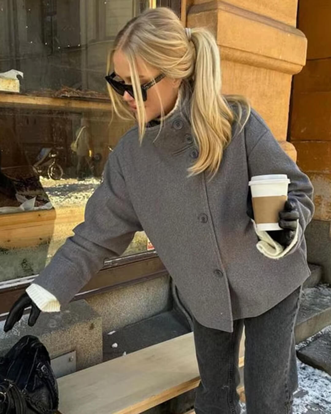 Seame CH - Chiara Elegant Jacket with Stand Collar - jackets - none