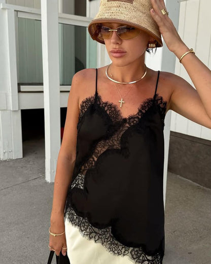 Seame CH - Jessy Elegant Lace Top - Tops - 3256809338957520-;JO1754668805215415978