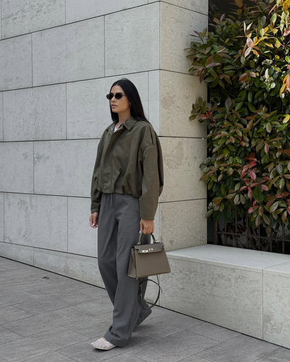 Seame CH - Luna Suede Bomber Jacket - jackets - DWOD2-WK623012