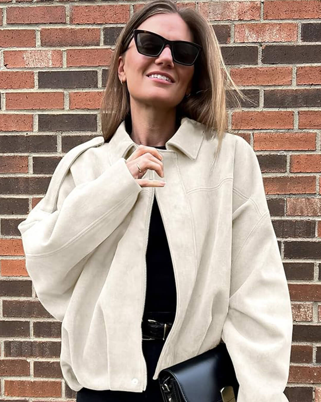 Seame CH - Luna Suede Bomber Jacket - jackets - DWOD2-WK623012