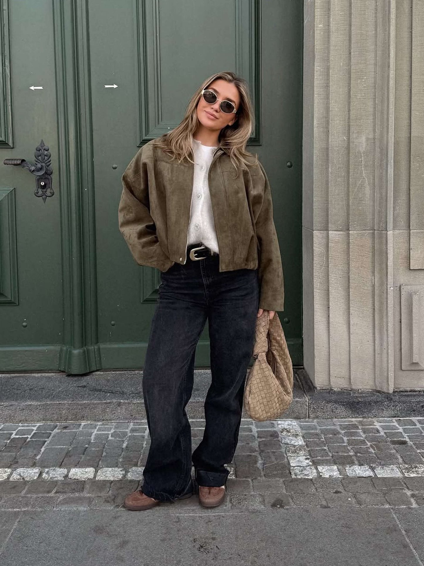 Seame CH - Luna Suede Bomber Jacket - jackets - DWOD2-WK623009