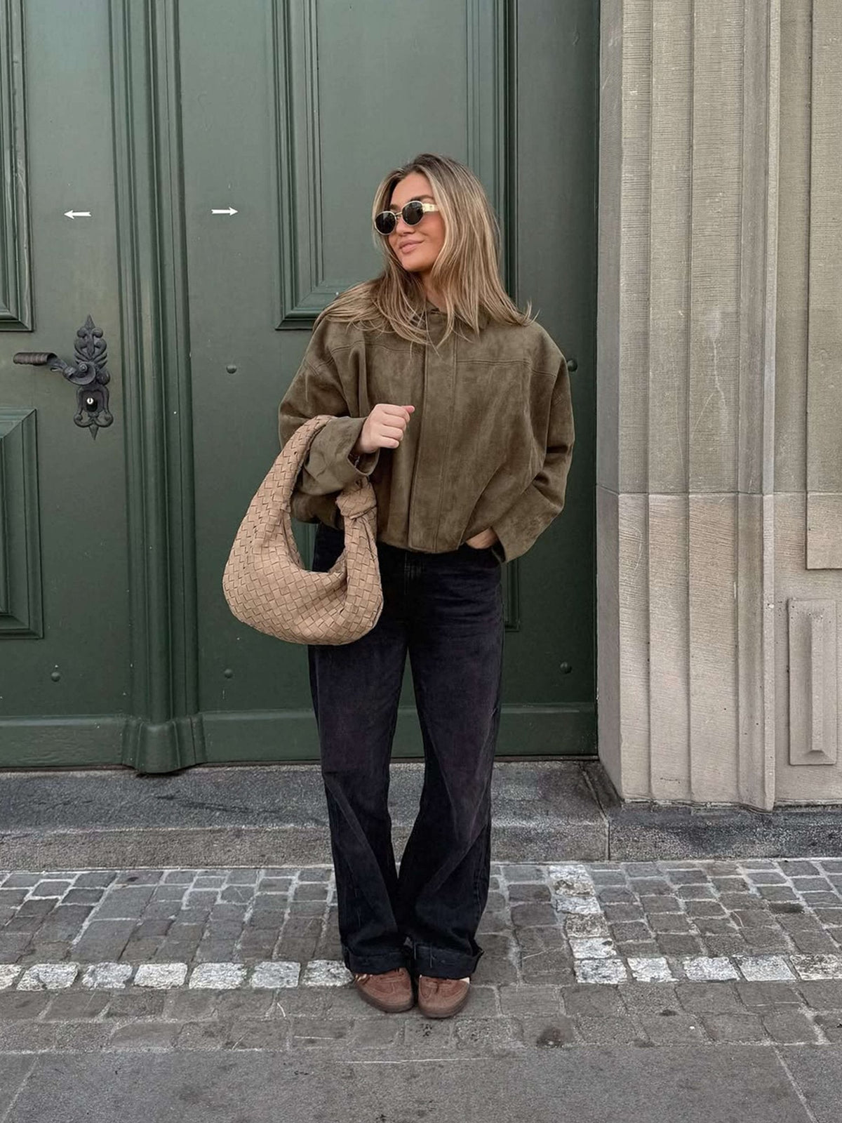 Seame CH - Luna Suede Bomber Jacket - jackets - DWOD2-WK623019